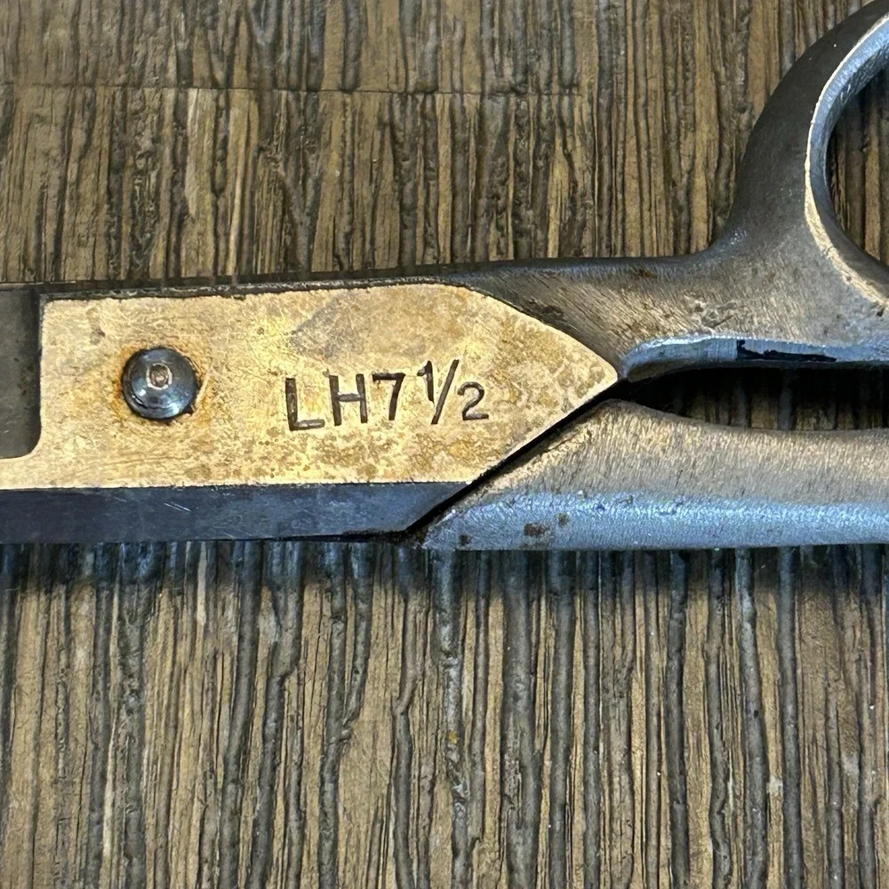 Vintage Clauss LH7 1/2 Left Handed Sewing Scissors Shears Fremont Ohio USA 7.5